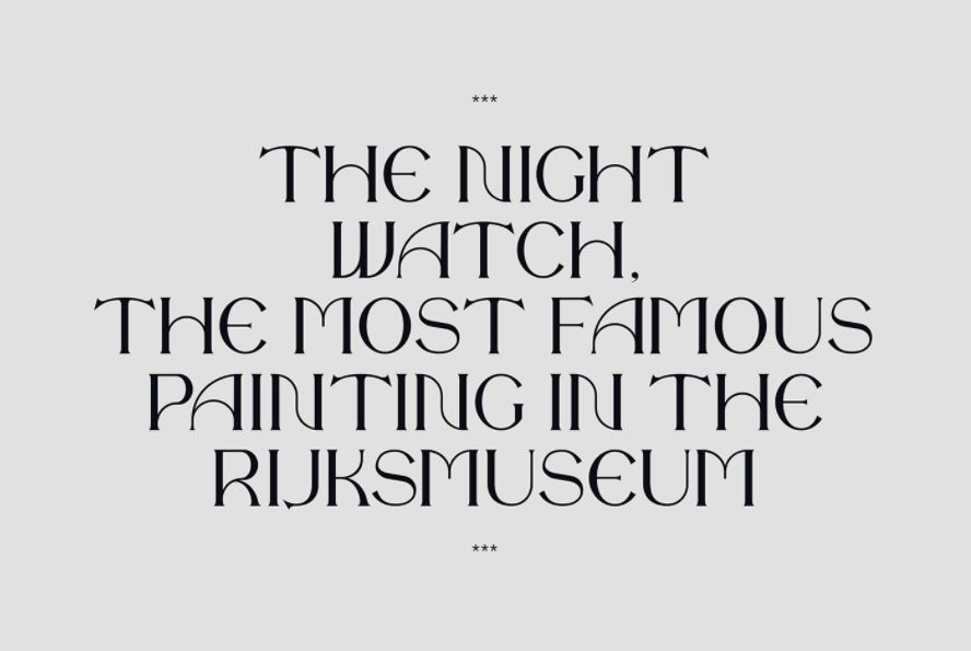 The Night Watch 免费字体(The Night Watch Free Font)插图1