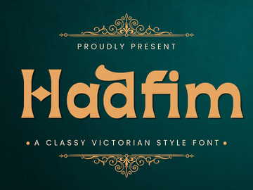 Hadfim - Victorian Decorative Font