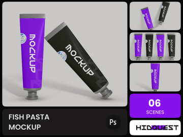 Fish Pasta Mockup