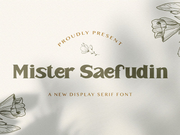 Mister Saefudin - Elegant Serif Font