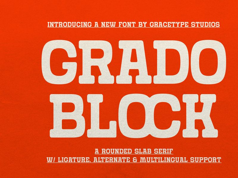 Grado Block | Rounded Slab Serif by Gracetypestudio ~ EpicPxls