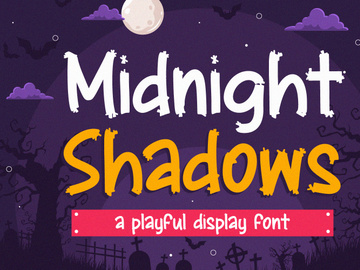 Midnight Shadows - Playful Display Font