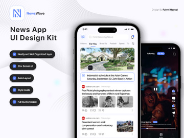 NewsWave - News App UI Kits