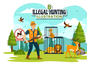 8 Illegal Hunting Illustration