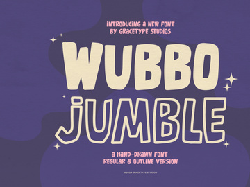 Wubbo Jumble | Hand Drawn Font