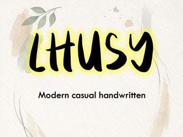 LHUSY – Modern Casual Handwritten Font (OTF)