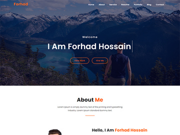 Forhad Personal Portfolio HTML5 Template