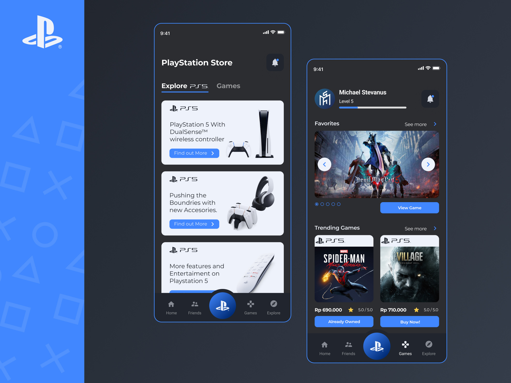 游戏机应用设计(Playstation App Design)插图2