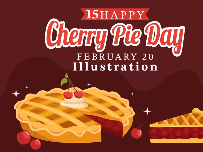 15 National Cherry Pie Day Illustration by denayuneep EpicPxls