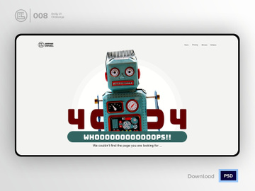 404 | Daily UI challenge - Day 008/100