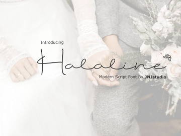 Halaline Modern Script