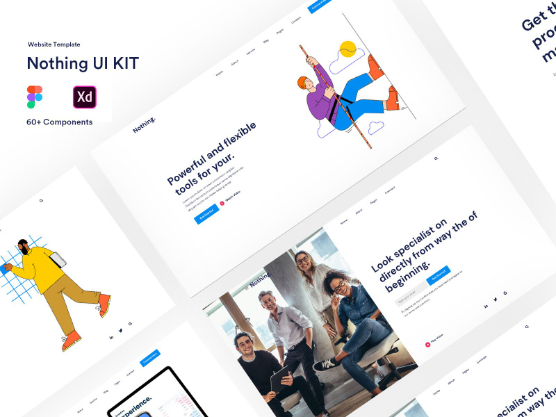 Nothing UI Kit - Templates For Website by Rony204320 ~ EpicPxls