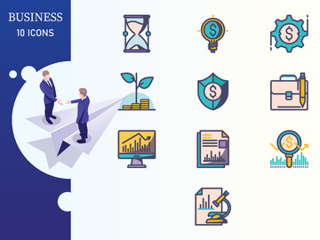 B Shadow : Business And Finance Icon Set