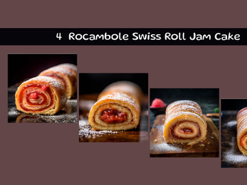 Rocambole Swiss Roll Jam Cake