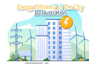 10 Energy Efficiency in the City Illustration