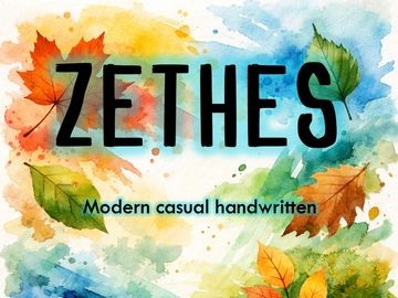 ZETHES – Modern Casual Handwritten Font (TTF)
