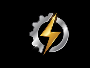 Electricity Logo template Lighting bolt sign symbol.
