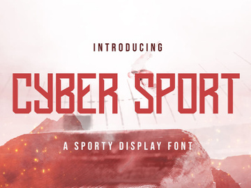 Cyber Sport - Sporty Display Font