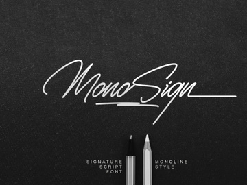 Monosign - Monoline Signature Font