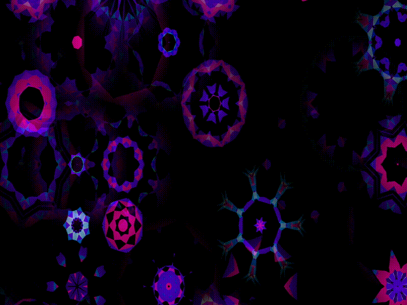10 Animation Abstract kaleidoscope background