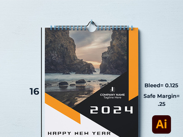 Wall Calendar 2024 Template
