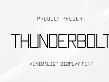 Thunderbolt - Minimalist Display Font