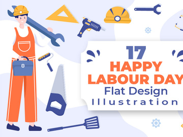17 Happy Labor Day Illustration