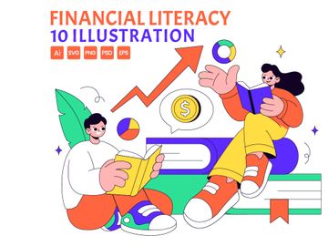 10 Financial Literacy Illustration