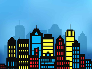 Building City silhouette PNG