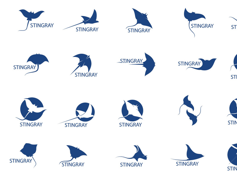 Stingray fish logo by Upgraphic ~ EpicPxls