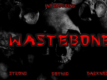 Wastebone - Display Blacletter Font