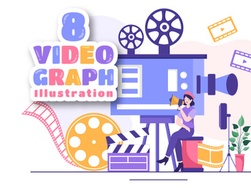 8 Videographer Services Illustration