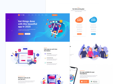 Halci App web Template