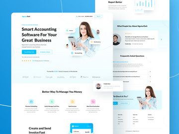 Accounting Software SaaS Landingpage - Figma
