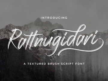 Rattnugidari - Brush Script Font