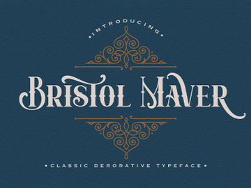 Bristol Maver - Decorative Font