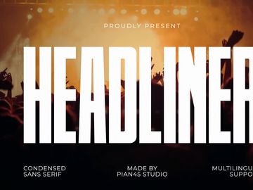 Headliner - Condensed Sans Serif Font
