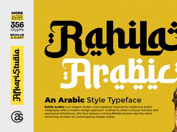Rahila Arabic - An Arabic Style Typeface Font