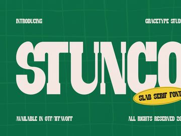 Stunco | Slab Serif Font