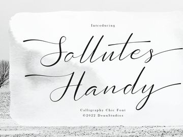 Sollutes Handy | Callighraphy Chic Font
