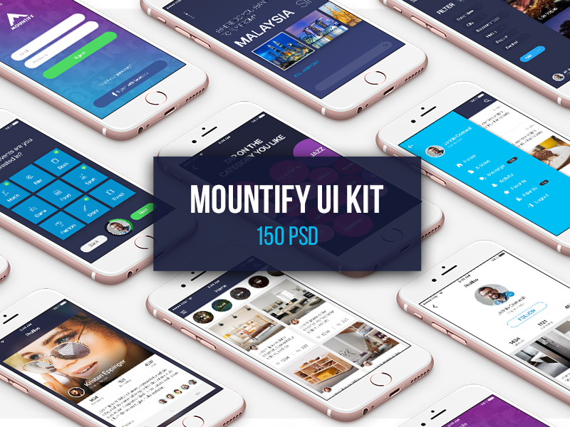 Mountify移动UI工具包(Mountify Mobile UI Kit)插图