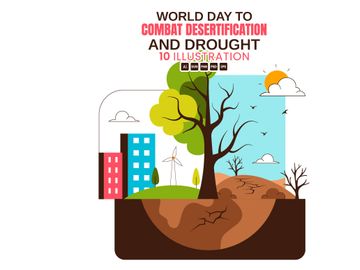 10 Combat Desertification and Drought Illustration