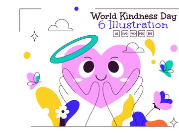 6 World Kindness Day Illustration