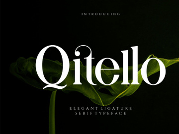 Qitello Ligature Serif Typeface