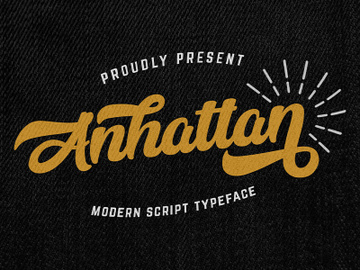 Anhattan - Retro Bold Script Font