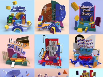 Assembly 3D • Geometric Models Set