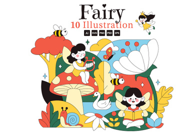 10 Beautiful Flying Fairy Illustration