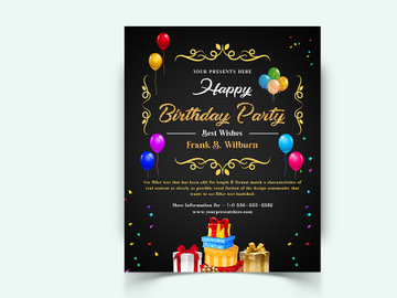 Birthday Party Social Media Post Template
