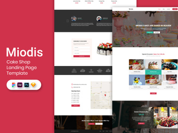 Cake Shop Landing Page Template