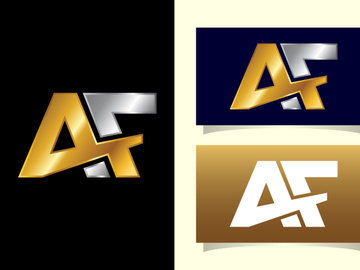 Initial Letter A F Logo Design Template. Graphic Alphabet Symbol For Corporate Business Identity